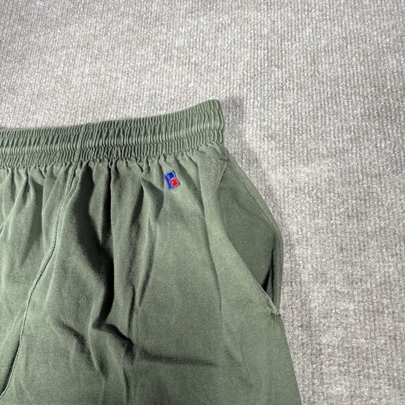 Vintage 90s Russell Pants Mens S Olive Green Knit Lightweight Blalnk Made In USA - Picture 4 of 9